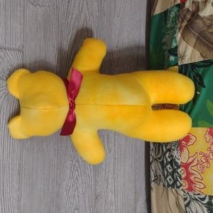 Winnie the Pooh Inspired Joy Bear w/ Red Ribbon